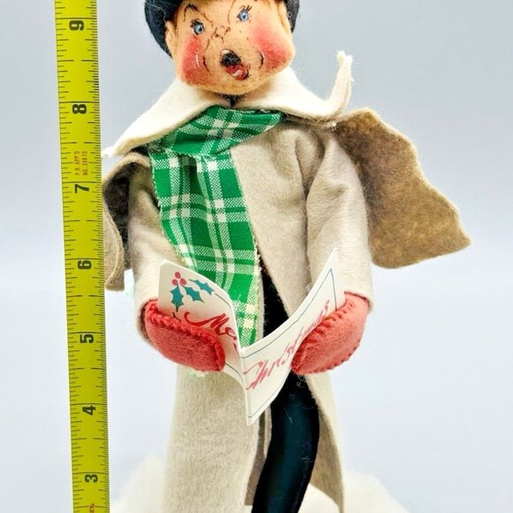 Annalee Caroler Boy Man Open Eyes Open Mouth 10 inch Doll READ - Picture 7 of 7